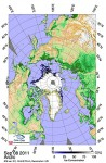 Arctic sea ice area at a record low Photo